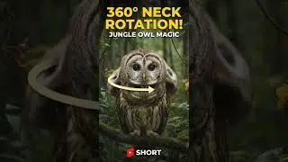 Owl Neck Twist: Insane 360 Degree View! 🔥 #Shorts, #Wildlife, aur #AmazingFacts #creative #love