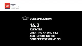 Conceptstation 14.2 Exercise: Creating an Ord File and Importing the Conceptstation Model