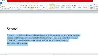 How to change the font size in MS Word- Tutorial