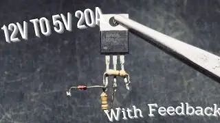 how to make voltage regulator with feedback constant voltage with irf3205 MOSFET #circuiters
