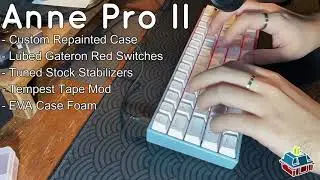 Anne Pro II | Gateron Red Switches | Custom Repaint
