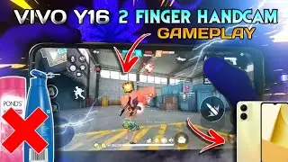 Vivo Y16 2 Finger Handcam Gameplay 🤯 Jod Level 💥 Gameplay #totalgaming #freefire #badge99 #Hwksniper