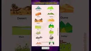#landforms vocabulary #vocabulary #landforms #english #education #knowledgeable #educational #viral