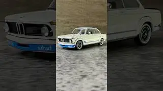 1974 White BMW 2002 Turbo Diecast 1:43#car#modelcar#classiccars#bmw#shorts#tiktok