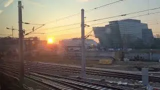 Schnellbahn Sunrise 🌅 ✨️ in Floridsdorf
