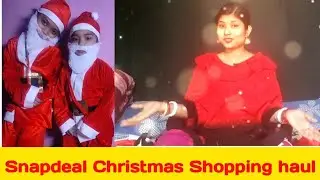 Snapdeal Christmas Shopping haul || Santa Claus Dress Unboxing || Bengali Vlogs || @Snapdeal