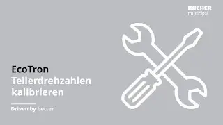 Bucher Municipal - Service Tutorial - EcoTron - Tellerdrehzahlen kalibrieren