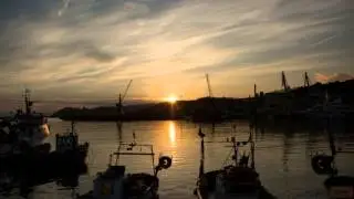 At sunset