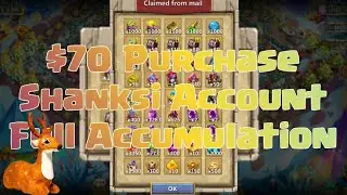 Castle Clash IGG - $70 Purchase & Full Accumulation - Shanksi Account - 23.12.20