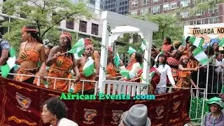African Events Live Broadcast - Nigeria Independence Parade 2014 in New York -clip 1
