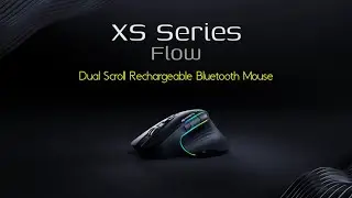 Amkette XS Series Flow Ergonomic Wireless Mouse | Multi-Device (BT & 2.4GHz) | RGB | Rechargeable