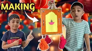 Diwali Lantern Making At Home🏮 | Aakash Kandil Making At Home | Diwali Lamp 🪔