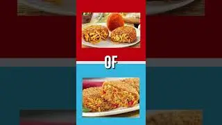 EEN BAMISCHIJF! OF TOCH EEN NASI SCHIJF? #bamischijf #nasischijf  #viral #kies #nederlands #snack