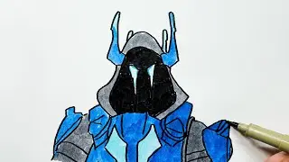 How to Draw the Ice King Skin From Fortnite