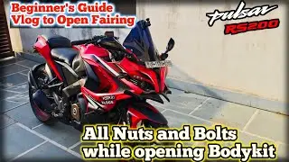 How to open Pulsar RS200 Fairing || Beginner' Guide