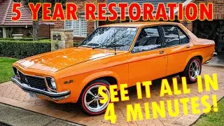 1976 Holden SL/R Torana Restoration - FULL RESTO in 4 MINUTES!