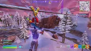 Fortnite zero build - Second win vs NecroseLVII (intense final fight)