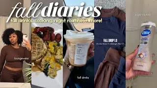 fall diaries 🍂 trying fall drinks, cozy night routine, new candles, unboxing inventory, new friends?