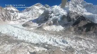 Flying Over Everest Base Camp