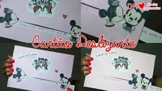 DIY: Cartão deslizante ♥ Presentes para namorados