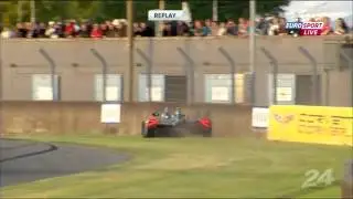 24h Le Mans 2012 - Delta Wing Crash with Toyota TS 030 Hybrid - Restart Crash