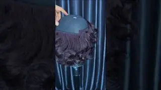 Styling of a skull cap wig #wigs #wigmaking #styling