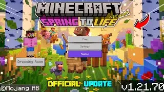 Minecraft PE 1.21.70 Official Version Released | Minecraft 1.21.70 Spring To Life Update | Bug Wheel
