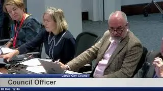 Leeds City Council - Environment, Housing &Communities Scrutiny board - 9th December 2025