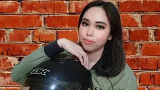 Motorcycle Helmet Makeup | Olive Green Halo Eye Makeup | Tantalash Pro Lashes