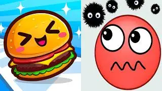 Food Run VS Hide Ball 🍑👿👾🍅 Max All Levels Android iOS Gameplay Ep 95