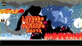 Patapon 3 - Lv40 Cannogabang VS Rare Boss Manboth, Lord of the Snow Field