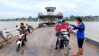 From Phnom Penh by Land to Oknhatey Island by Ferry