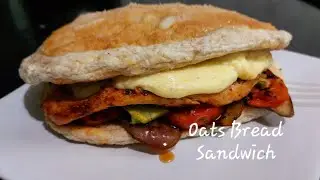 Easy Meal Recipe | Oats Bread Sandwich | How To Make Oats Bread 
