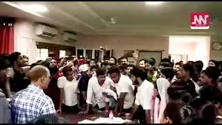 Assam University students gheraow VC seeking action against teachers