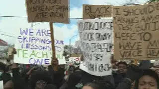 Hundreds of Moline High School students walk out of class, protesting racial inequality | WQAD