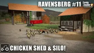 Building A Chicken Shed, Silos & Harvesting Corn, Ravensberg #11 Farming Simulator 19 Timelapse