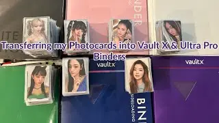Transferring my Photocards into Vault X & Ultra Pro Binders ⟡ NewJeans aespa Red Velvet ♡