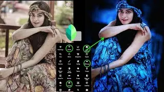 Blue and Dark effect photo editing tricks | Snapseed Lightroom photo editing #photoeditingtips