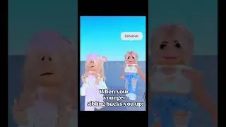 Respect, Power, BANANA￼‼️#roblox #shorts #funny #sisters #fypageシ