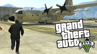 GTA V - Missão: Roubar avião de carga do Exército - Noberto Gamer
