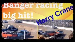 Banger racing - Nemesis and Jonesy smash Lee Clarke !!!