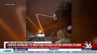 Crews working around the clock to restore power