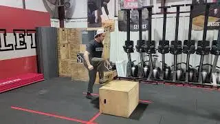 Box Jumps cycling focus on Jumping and landing mechanics