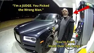 Gas Station Stop Turns Tense After Racist Cop Questions a Luxury SUV &mdash; Cameras Catch Everything
