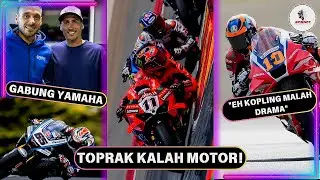 Toprak Akui Ducati Lebih Unggul 💥 Masalah Kopling Bikin Marini DNF 🔥 Vierge Gantikan Rea di Yamaha