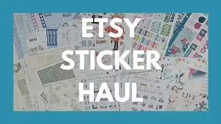 ETSY STICKER HAUL // Character Stickers, Kits, and Functional Items!