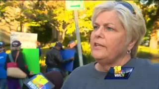 Baltimore County 911 operators protest shift changes