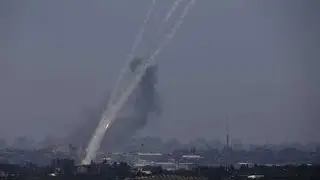 Hamas video shows rocket strikes on Israel nuclear facility