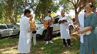 Foi uma benção de Deus hoje no batismo na águas jovens Wesllen foi pra a glória de Deus hoje