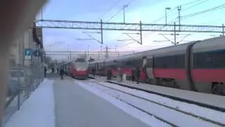 NSB Train to oslo and Gothenborgh at Sarpsborg